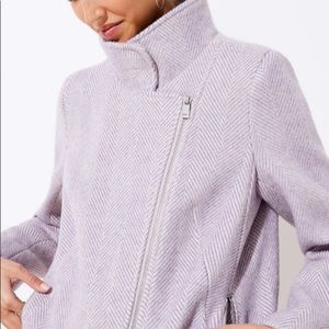 Loft Herringbone Moto Coat